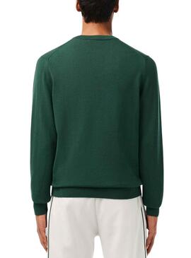 Pull Lacoste Tricot Écologique Vert pour Homme