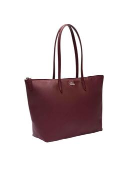 Sac à main Lacoste Shopping Bag Bordeaux pour Femme