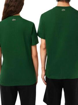 T-Shirt Lacoste Runs Large Vert Homme Femme
