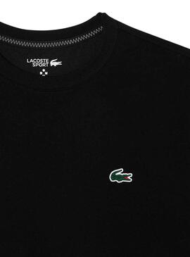 T-Shirt Lacoste Daniil Medvedev Noire Homme