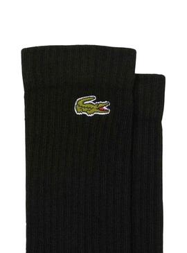 Chaussettes Lacoste Pack 3 Noire pour Homme