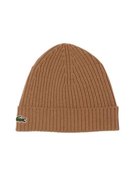 Chapeau Lacoste Knitted Suave Brun pour Homme Femme