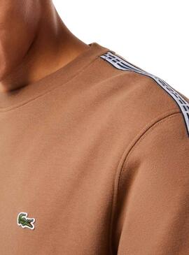 Sweat Lacoste Classic Fit Brun pour Homme