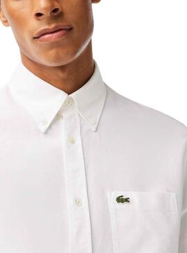 Chemise Lacoste Casual Blanc pour Homme