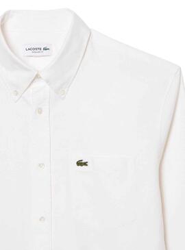 Chemise Lacoste Casual Blanc pour Homme