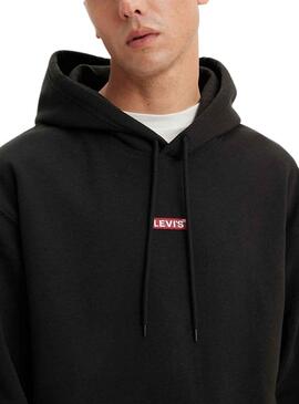 Sweat Levis Relaxed Baby Noire pour Homme