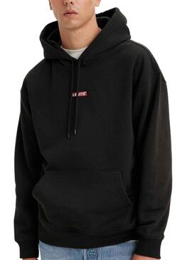 Sweat Levis Relaxed Baby Noire pour Homme