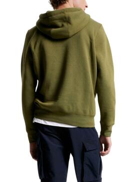 Sweat Tommy Hilfiger Logo Hoody Vert Homme