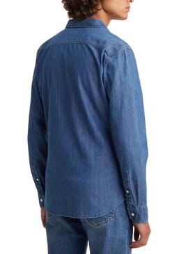 Chemise Levis Battery Bleu pour Homme