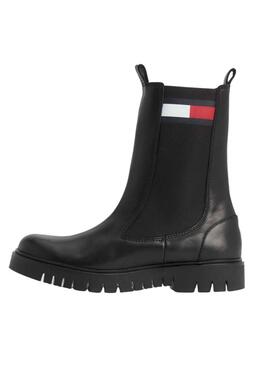 Bottines Tommy Jeans Long Chelsea Noire Femme