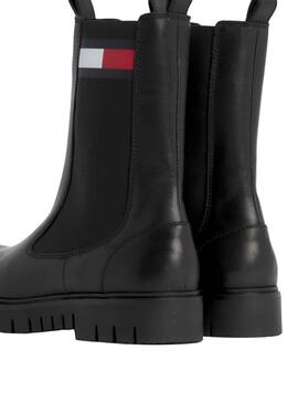 Bottines Tommy Jeans Long Chelsea Noire Femme