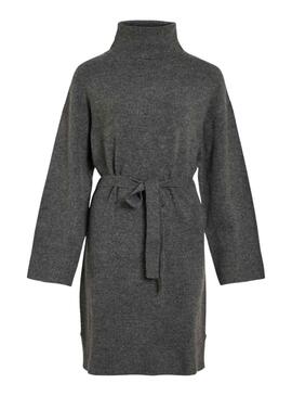 Robe Vila Vivimalina Rollneck Gris pour Femme