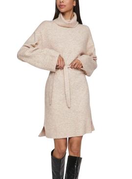 Robe Vila Vivimalina Long Beige pour Femme