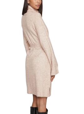 Robe Vila Vivimalina Long Beige pour Femme