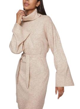 Robe Vila Vivimalina Long Beige pour Femme