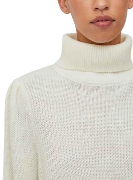 Pull Vila Vilou Vilou New Rollneck Blanc Femme