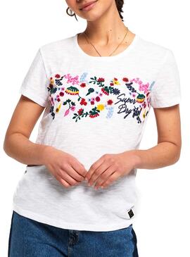 T-Shirt Superdry Lexi Blanc Pour Femme