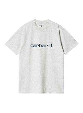 T-Shirt Carhartt Script Gris pour Homme