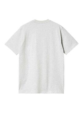 T-Shirt Carhartt Script Gris pour Homme