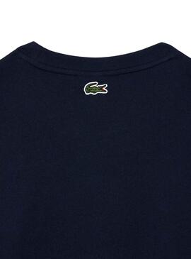 T-Shirt Lacoste Monograma Bleu Marine pour Homme