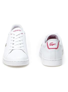 Chaussure Lacoste Carnaby Blanc Rose