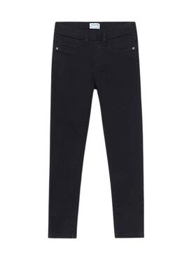 Pantalon Mayoral Cerrado Tejano Basic Noire Fille