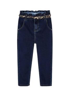 Pantalon Mayoral Grand Denim Ceinture pour Fille