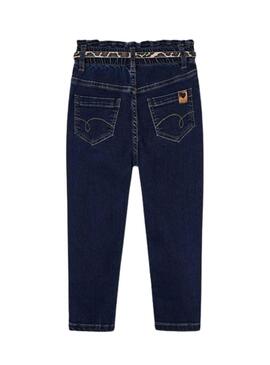 Pantalon Mayoral Grand Denim Ceinture pour Fille