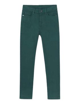 Pantalon Mayoral 5 pochettes Slim Fit Vert Garçon