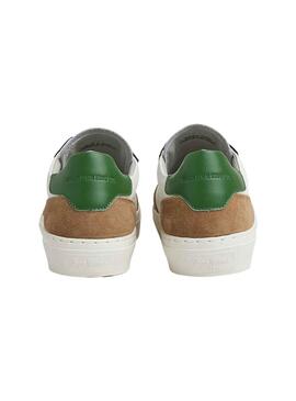 Baskets Pepe Jeans Yogi Street Blanc Camel