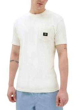 T-Shirt Vans Tissé Patch Blanc pour Homme