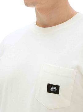 T-Shirt Vans Tissé Patch Blanc pour Homme