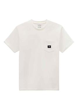 T-Shirt Vans Tissé Patch Blanc pour Homme