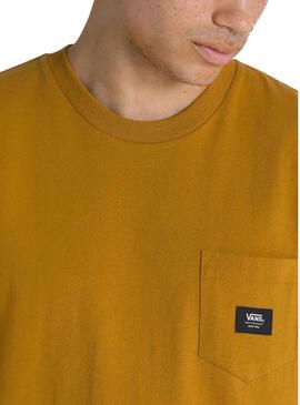 T-Shirt Vans Tissé Patch Jaune pour Homme
