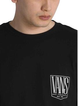 T-Shirt Vans Original Tall Type Noire pour Homme