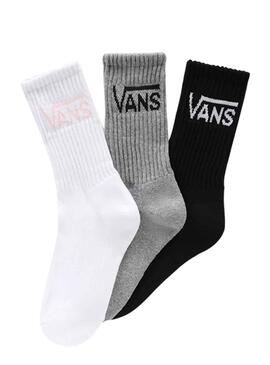 Chaussettes Vans Classic Crew Pack 3 pour Femme