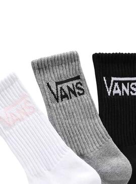 Chaussettes Vans Classic Crew Pack 3 pour Femme