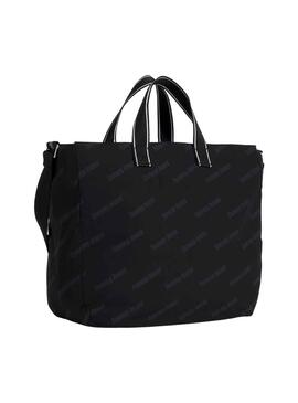 Sac à main Tote Tommy Jeans Skater Logos Noire Femme