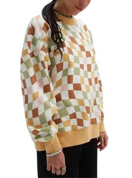 Sweat Vans Club Slouchy Orange pour Femme