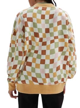 Sweat Vans Club Slouchy Orange pour Femme