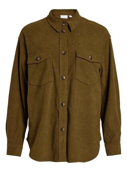 Chemise Vila Vigio Velours cotele pour Femme