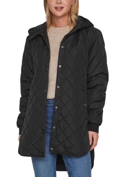 Manteaux Vila Rembourré Vitate Noire pour Femme