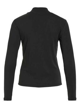 T-Shirt Vila Vilullu Rollneck Noire pour Femme