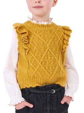 Gilet Mayoral Tricot Jaune pour Fille