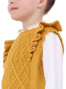 Gilet Mayoral Tricot Jaune pour Fille