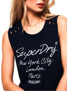 T-Shirt Superdry Jessica Marin Femme