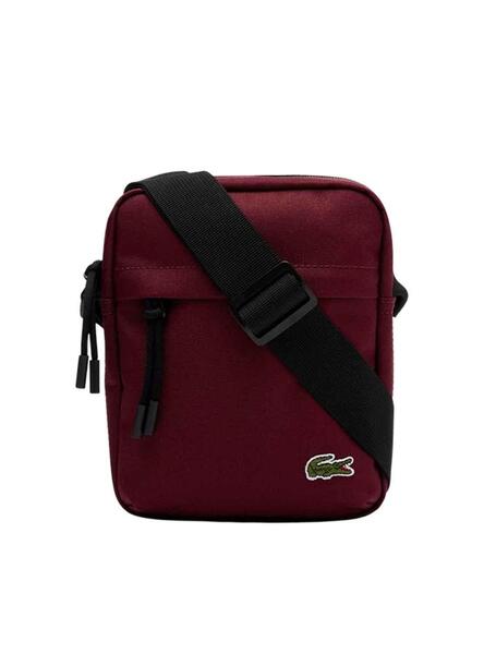 Sac Bandouli re Lacoste Vertical Camera Bordeaux Homme