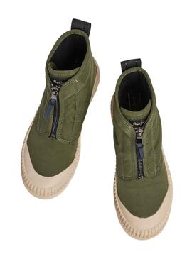 Bottines Pepe Jeans Ascot Nyna Vert pour Femme
