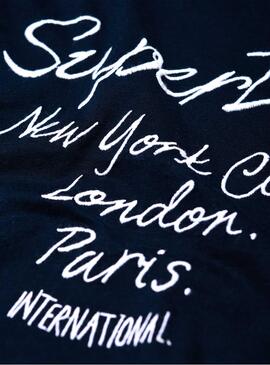 T-Shirt Superdry Jessica Marin Femme