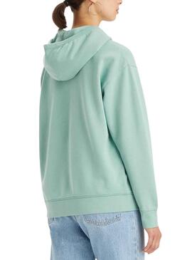 Sweat Levis Standard Capuche Vert pour Femme